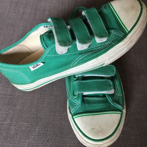 green velcro vans